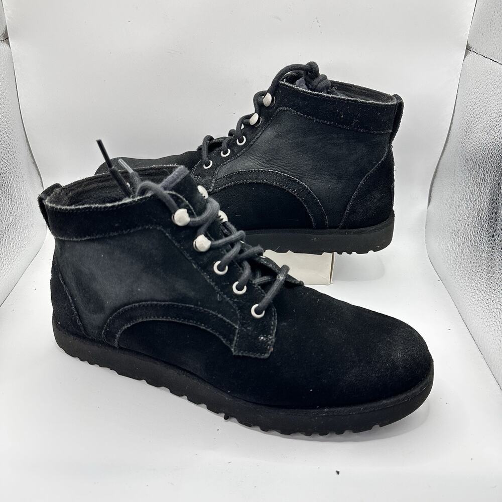 UGG Bethany Boots Black Suede Wool Sheepskin Lining 1012532 Women’s Size 8.5-9